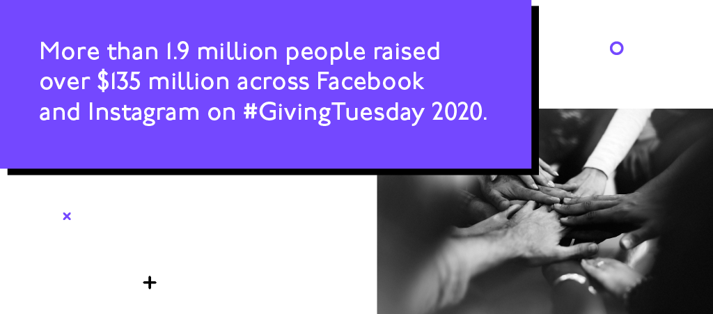 More than 1.9 million people raised over $135 million across Facebook and Instagram on #GivingTuesday 2020.