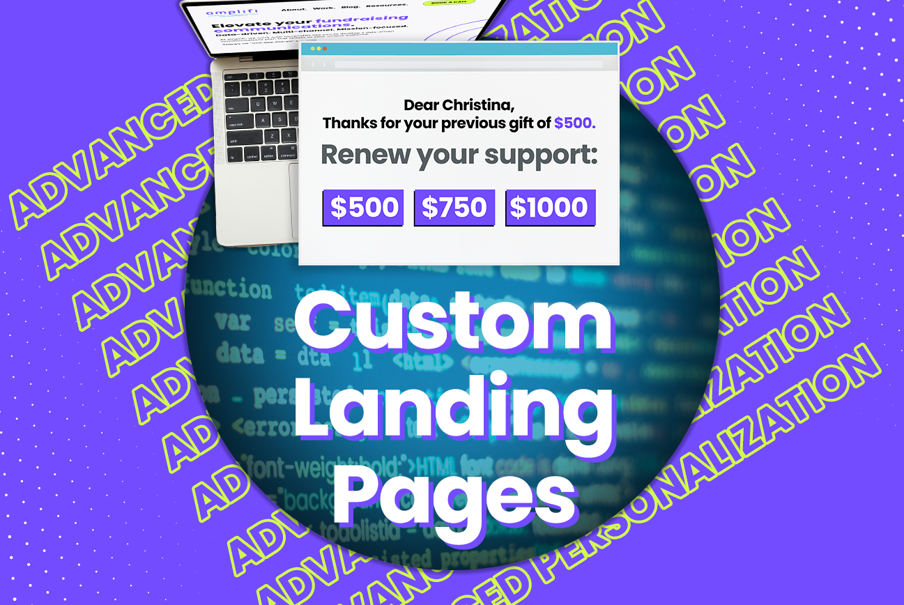 You can raise more with personalized landing pages.