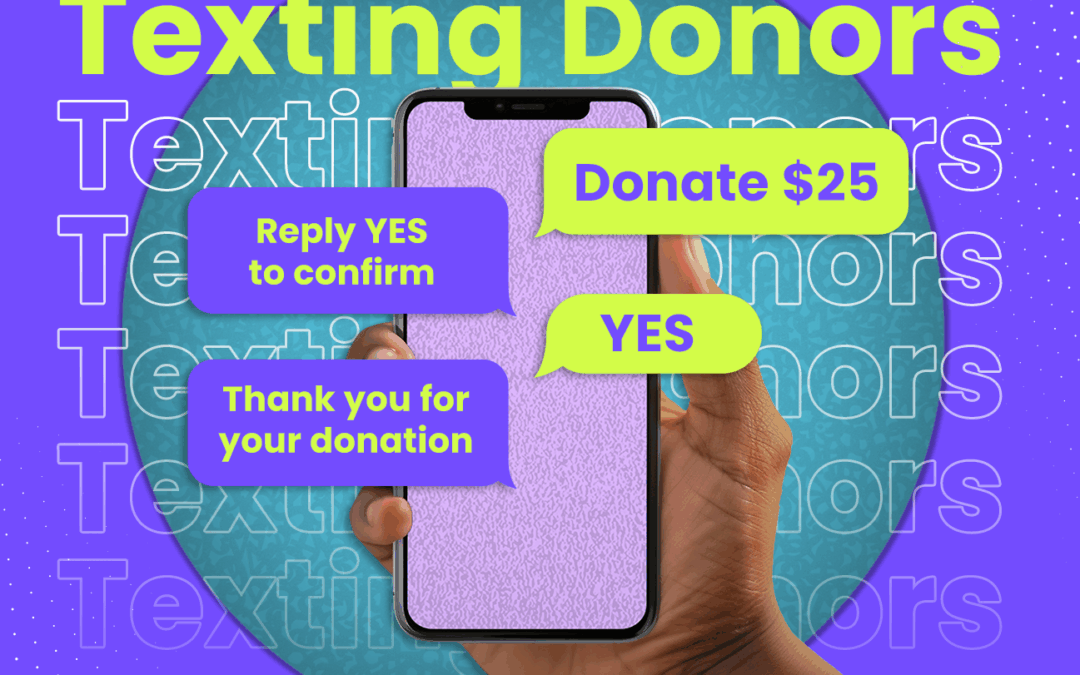 Four text messages you can send to your donors.