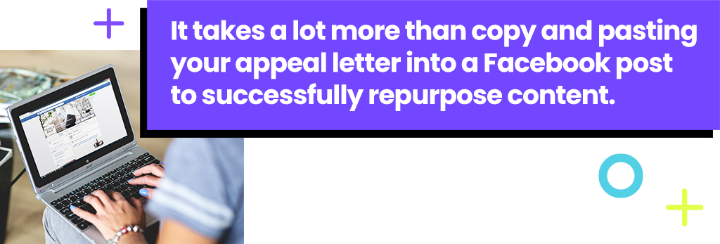 It takes a lot more than copy and pasting your appeal letter into a Facebook post.